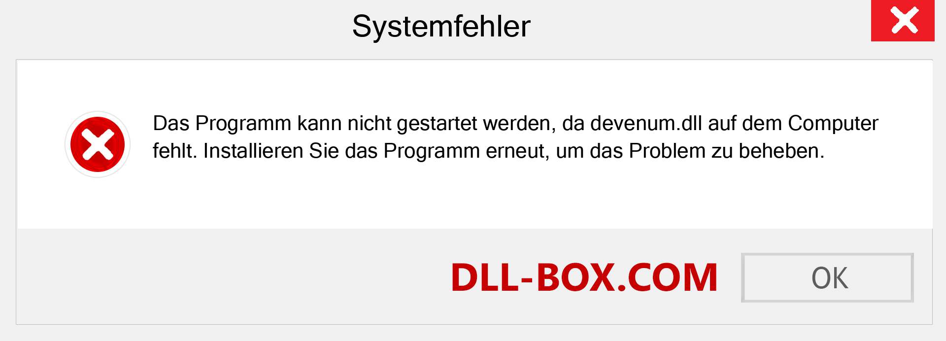 devenum.dll-Datei fehlt?. Download für Windows 7, 8, 10 - Fix devenum dll Missing Error unter Windows, Fotos, Bildern